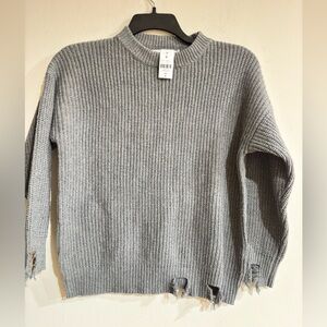 Stylish Gray Crewneck Sweater
